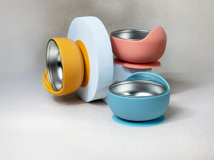 Suction Bowl with Cutlery