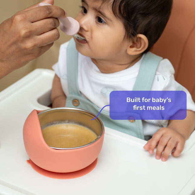 Suction Bowl with Cutlery