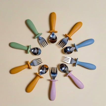 Suction Bowl with Cutlery