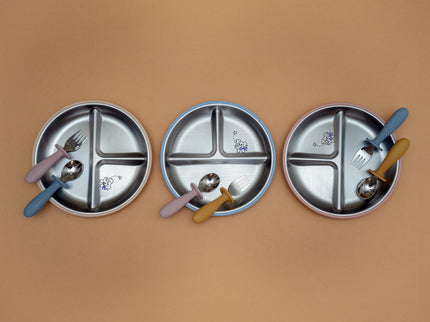 Suction Plate with Cutlery