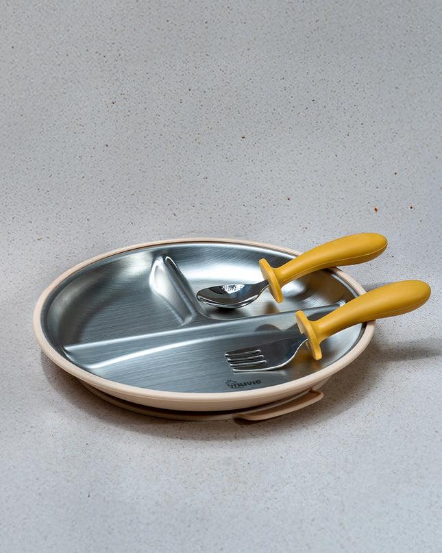 Suction Plate with Cutlery